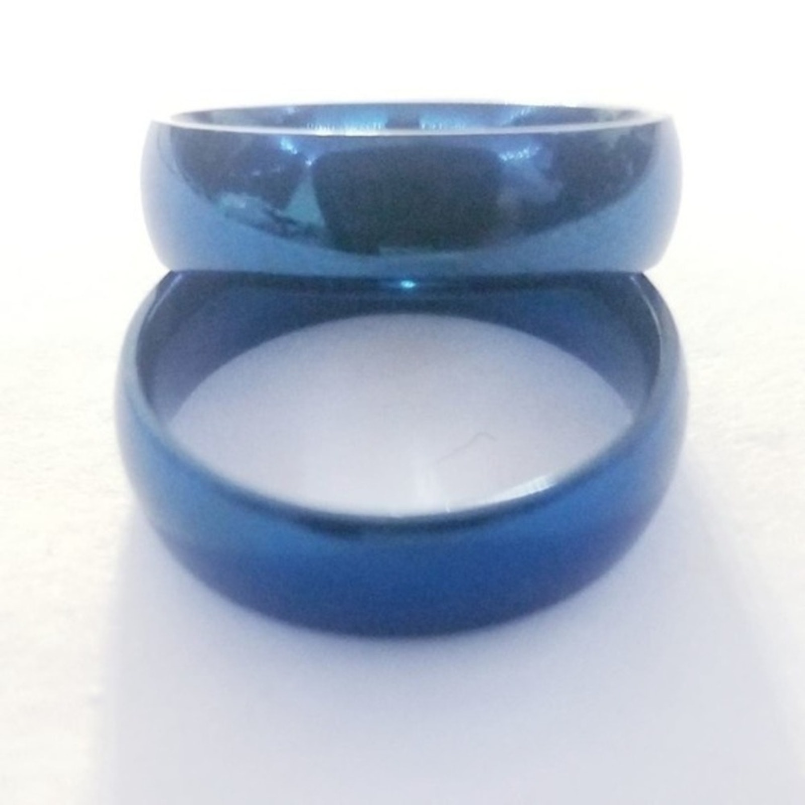New Blue Tone Stainless Steel Ring Size 10 13$